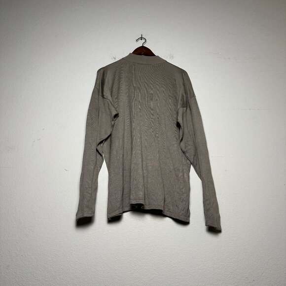 VTG Jhane Barnes Silk 90s Sweater Men XL Crewneck Pullover Lightweight Minimal - Picture 2 of 16